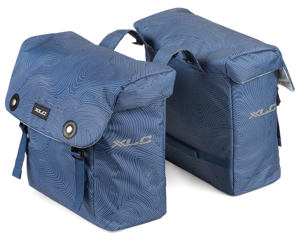 Dubbele Fietstas XLC Lux BA-S88 - Blue Fingerprint Dubbele Fietstas XLC Lux BA-S88 - Blue Fingerprint